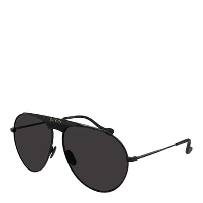 Men's Black/Grey Gucci Sunglasses 65mm