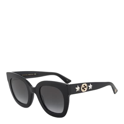 Women's Black/Grey Gucci Sunglasses 49mm