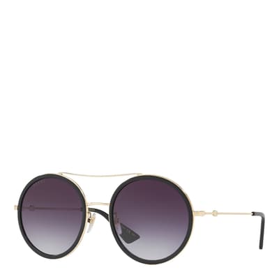 Women's Black/Grey Gucci Sunglasses 56mm