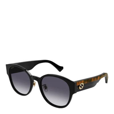 Women's Black/Grey Gucci Sunglasses 56mm