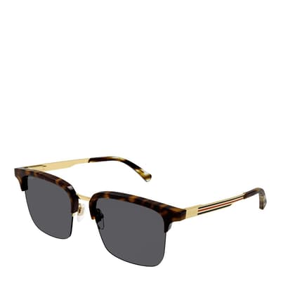 Men's Tortoise/Grey Gucci Sunglasses 53mm