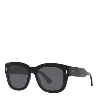 Men's Black/Grey Gucci Sunglasses 53mm