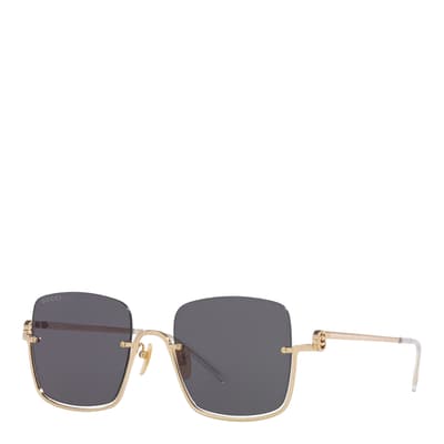 Women's Gold/Green Gucci Sunglasses 54mm