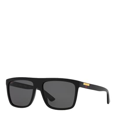 Men's Black/Grey Gucci Sunglasses 59mm