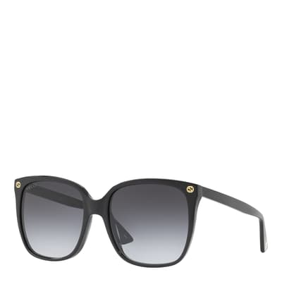 Women's Black/Grey Gucci Sunglasses 57mm
