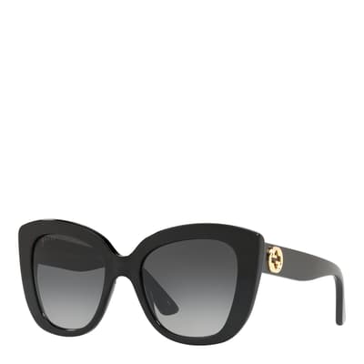 Women's Black/Grey Gucci Sunglasses 52mm