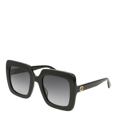 Women's Black/Grey Gucci Sunglasses 53mm