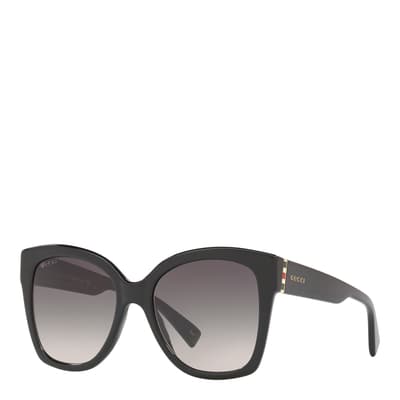 Women's Black/Grey Gucci Sunglasses 54mm