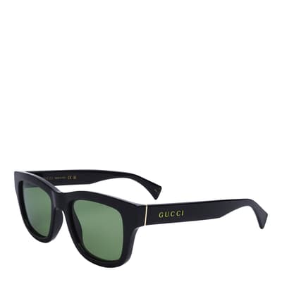 Men's Black/Green Gucci Sunglasses 51mm