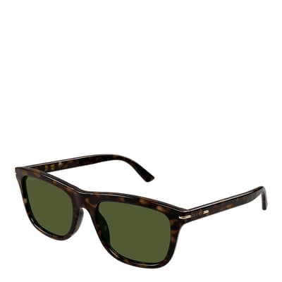 Men's Tortoise/Green Gucci Sunglasses 55mm