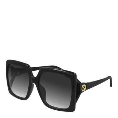 Women's Black/Grey Gucci Sunglasses 59mm