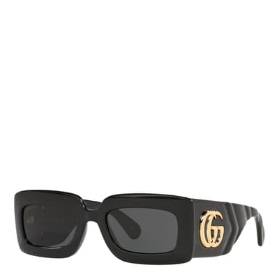 Women's Black/Grey Gucci Sunglasses 53mm