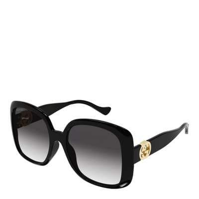 Women's Black/Grey Gucci Sunglasses 57mm