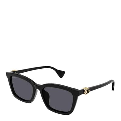 Women's Black/Grey Gucci Sunglasses 55mm