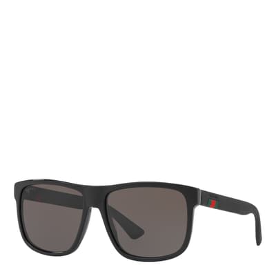 Men's Black/Grey Gucci Sunglasses 58mm