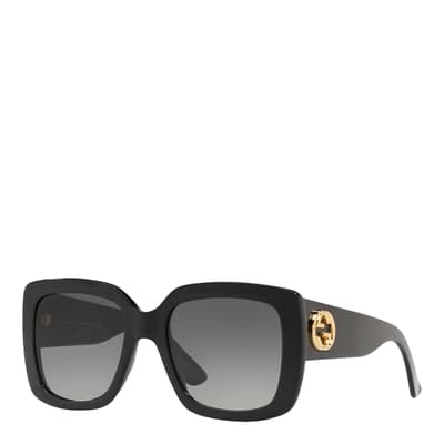 Women's Black/Grey Gucci Sunglasses 53mm