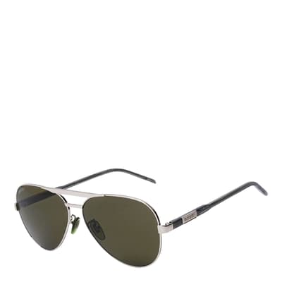 Men's Silver/Green Gucci Sunglasses 60mm