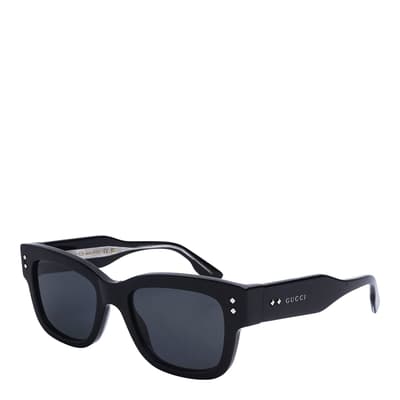Men's Black/Grey Gucci Sunglasses 53mm