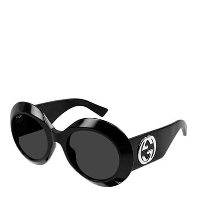 Women's Black/Grey Gucci Sunglasses 54mm