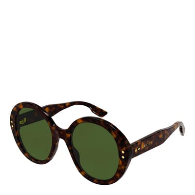 Women's Havana/Green Gucci Sunglasses 54mm