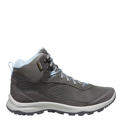 Women's Grey/Blue Terradora Explorer Waterproof Mid Walking Boots