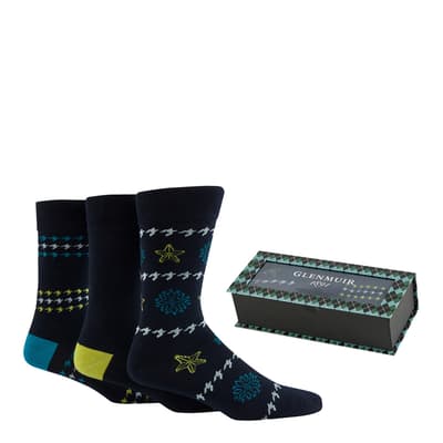 Multi 3 Pack Sock Gift Box