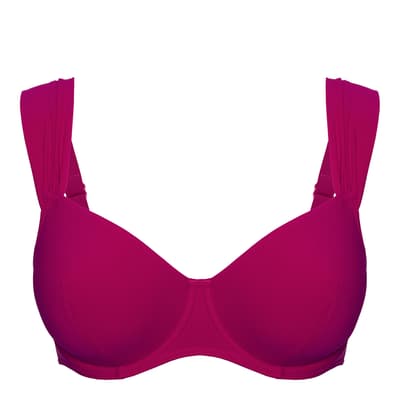 Raspberry Underwired Bikini Bra