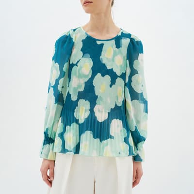 Teal Dedra Blouse