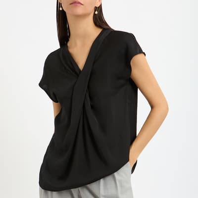 Black Jito V-Neck Top