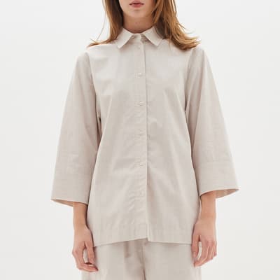 Ecru Jessia Cotton Blend Shirt