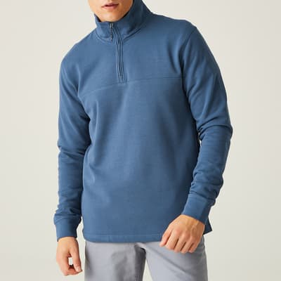 Navy Agilno Half Zip Sweatshirt