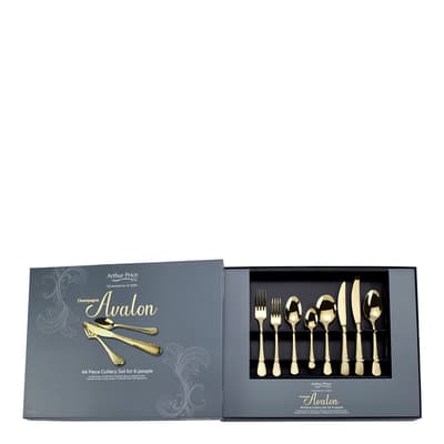44 Piece Avalon Champagne Cutlery Set