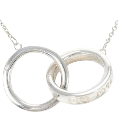 Silver Tiffany & Co Linked Rings Necklace - B