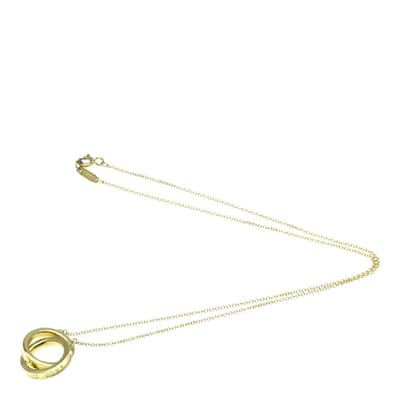 Gold Yellow Tiffany & Co Interlocking Circles Necklace - AB