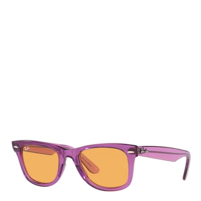 Transparent  Violet Wayfarer Sunglasses 50mm