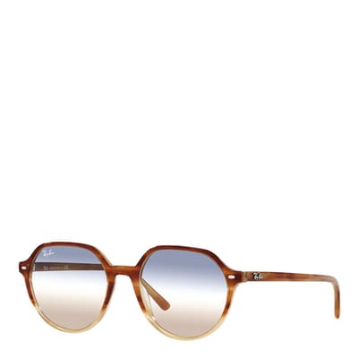 Gradient Light Brown Havana Thalia Sunglasses 55mm