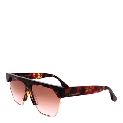 Red Amber Tortoise Square Sunglasses 62mm