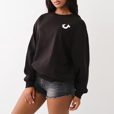 Black Coaster Cotton Blend Sweatshirt
