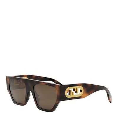 Women's Brown Fendi Sunglasses 54mm