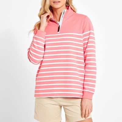 Pink Hope Cove Cotton Sweatshirt