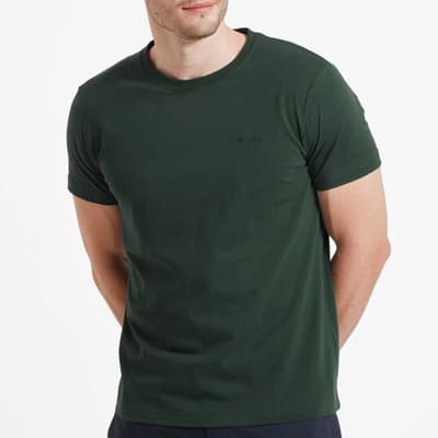Dark Green Trevone Cotton T-Shirt