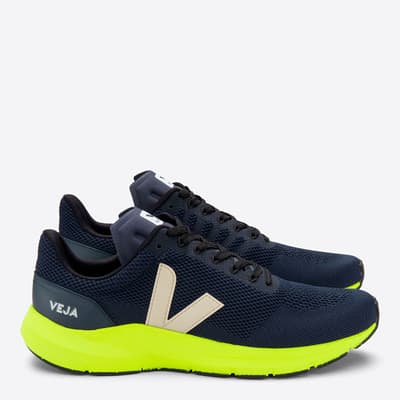 Men's Navy/Green Marlin V-Knit Trainers