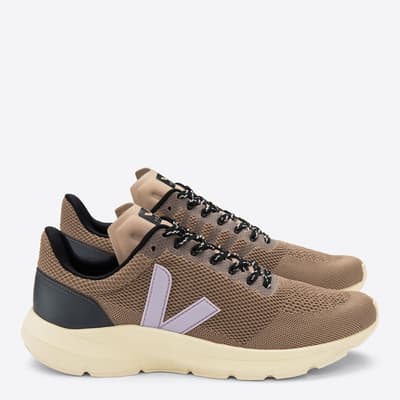 Women's Brown/Lilac Knit Marlin Trainer