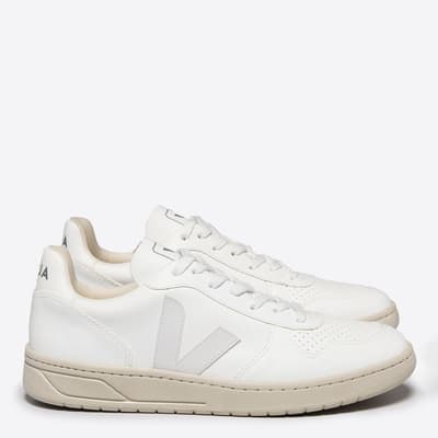 Men's White V-10 Trainers