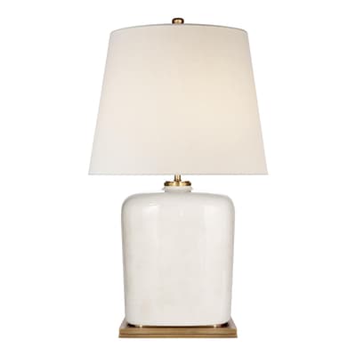 Mimi Table Lamp in Tea Stain with Linen Shade
