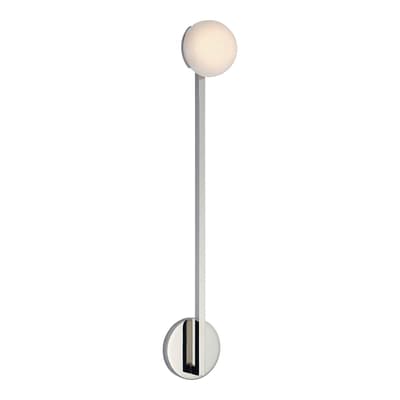 Pedra 26" Single Sconce in Polished Nickel with Alabaster