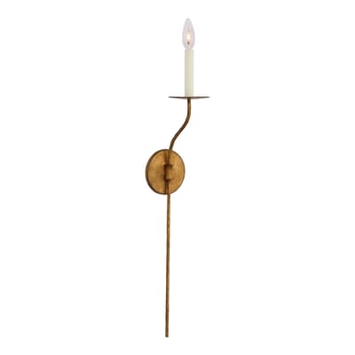 Belfair Large Tail Sconce in Golded Iron