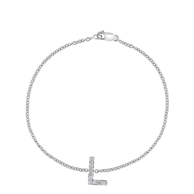 Silver L Bracelet