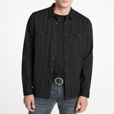 Black Marshal Western Cotton Shirt