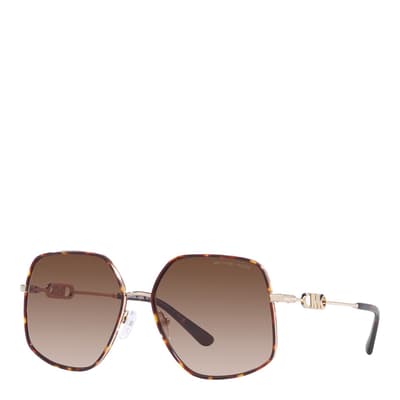 Light Gold, Dark Tortoise Empire Butterfly Sunglasses